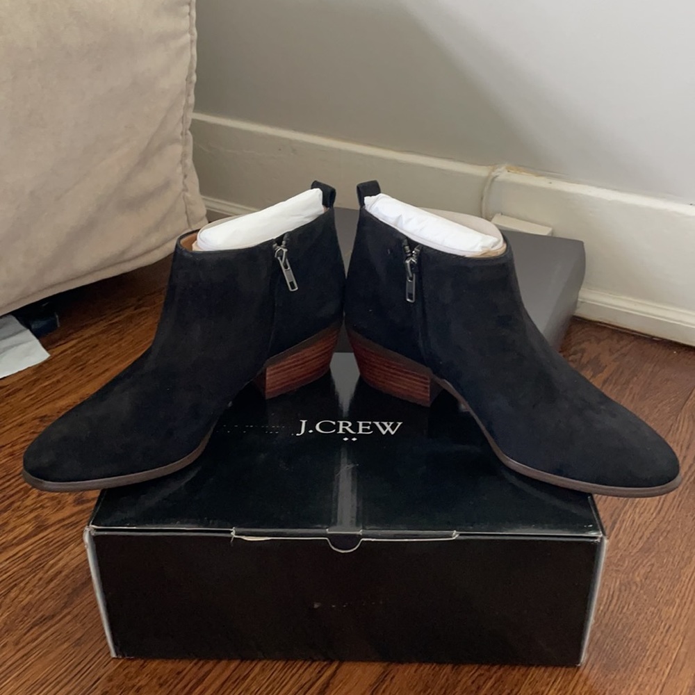 J Crew Sawyer Suede Booties Size 9.5 Nwt